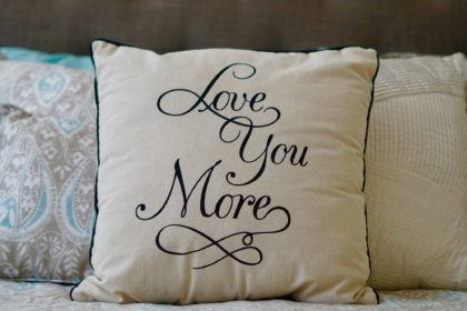 Love you more on a pillow