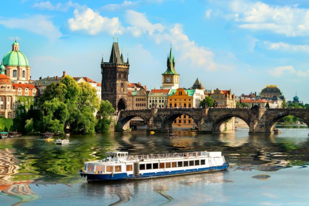 Touristic boat in Prague